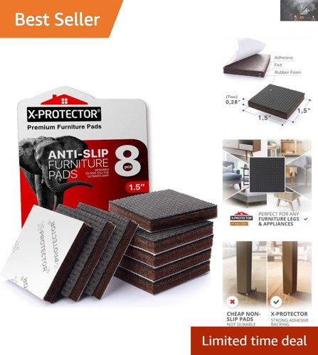 Square non slip - 1.5", non-slip