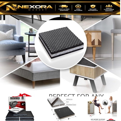 Square non slip furniture - square,