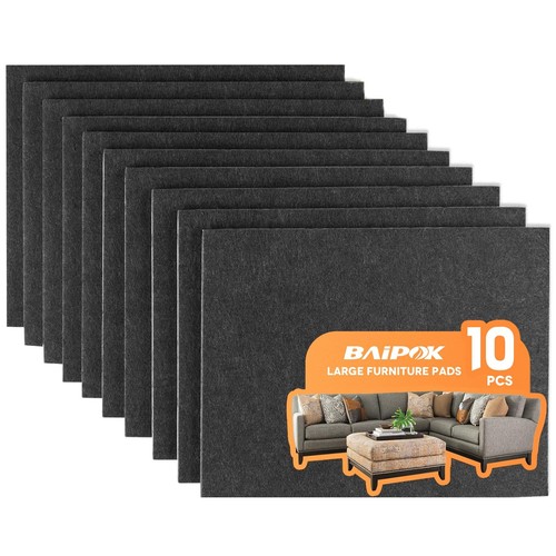 Felt furniture pads 10pcs x - felt, 8"