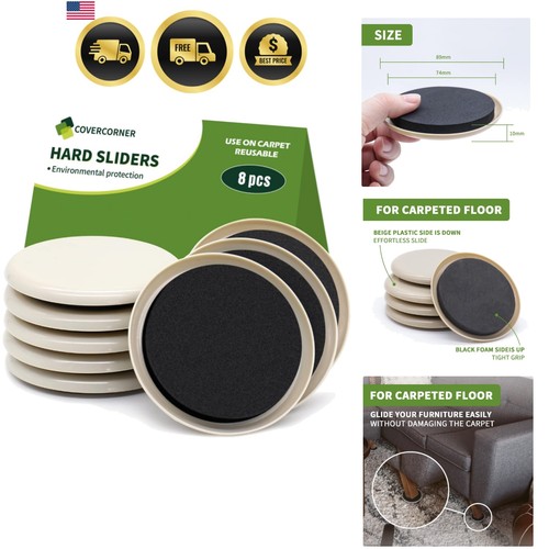 Furniture sliders for carpet - sliders,